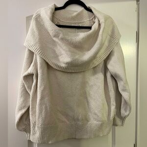 Anthropologie Cowl Neck Cotten Blend Sweater size 2X